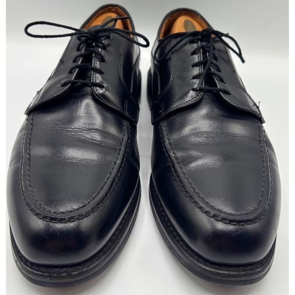 Allen Edmonds Men\'s Black Leather Apron Toe Derby Dress Shoes Lace Up Size 10.5 main image 14